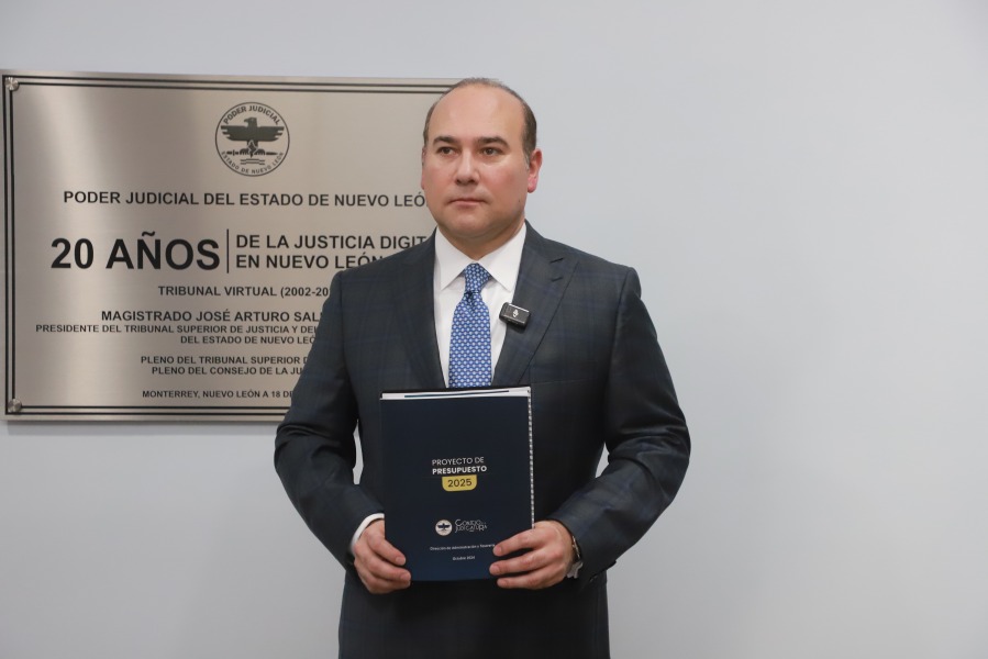 Arturo Salinas Garza, magistrado presidente del Tribunal Superior de Justicia y del Consejo de la Judicatura de Nuevo León